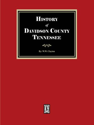 cover image of History of Davidson County, Tennessee